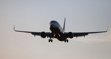 Plane taking off in  to the Sky