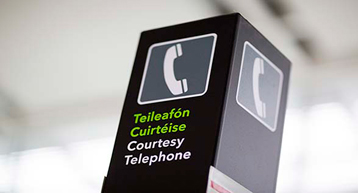 courtesy phone signage