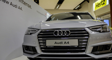 Audi car display Dublin airport