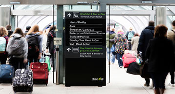 car rentals signage dublin airport